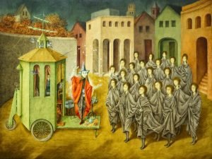 Remedios Varo The Juggler (Magician) Art Print Framed Poster and Canvas Painting