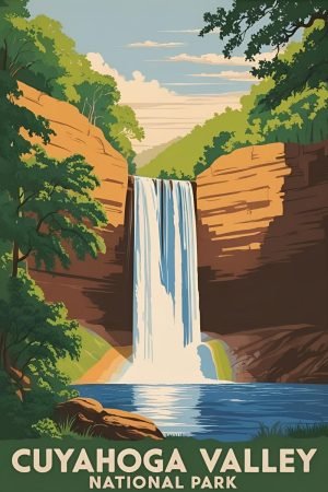Vintage Cuyahoga Valley National Park Poster