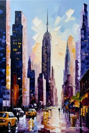 Abstract New York City Painting Art Print