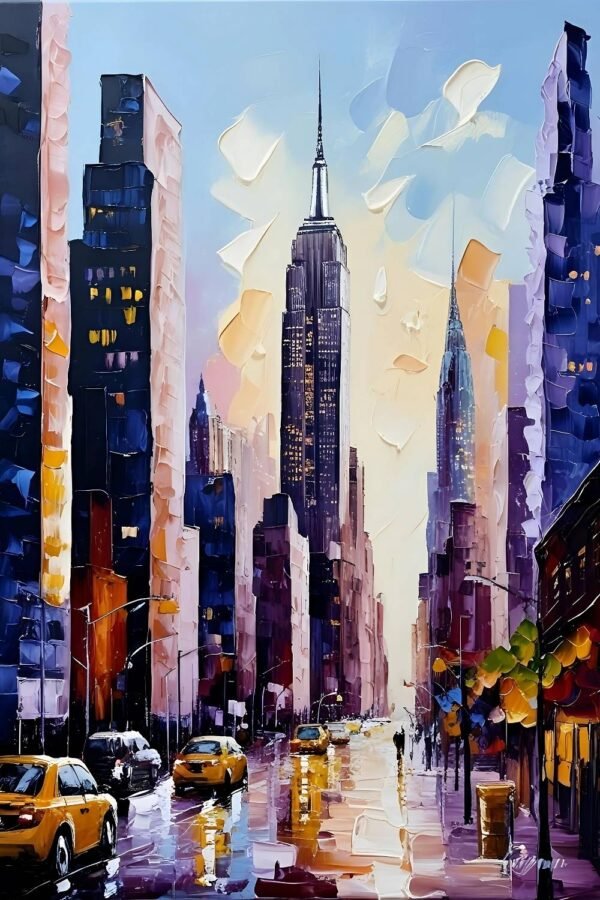 Abstract New York City Painting Art Print
