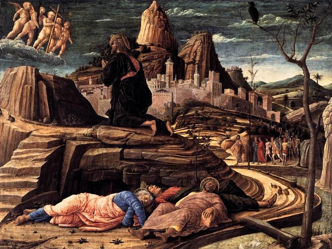 Andrea Mantegna, Agony in the Garden c1460
