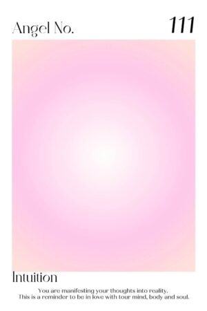 Angel Number 111 Intuition Poster