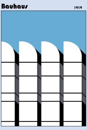 Bauhaus 1919 Buildings Poster