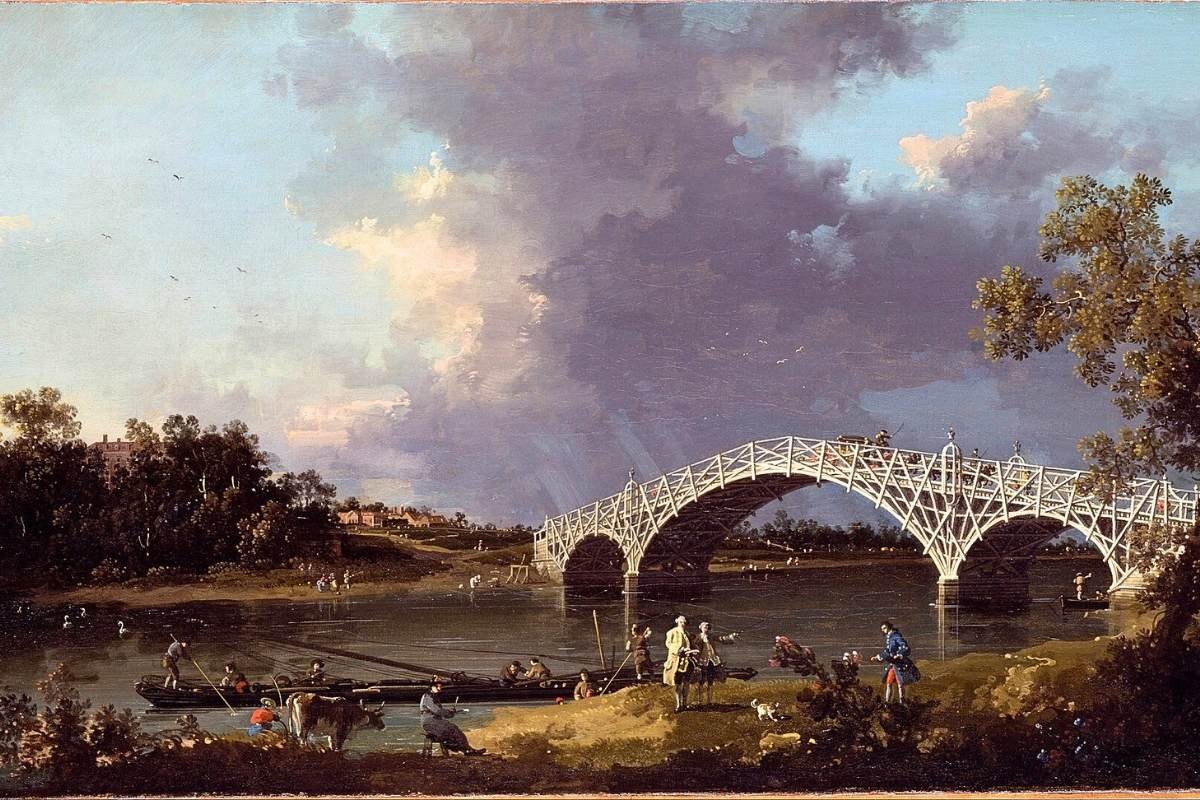 Canaletto: Old Walton Bridge - 1754