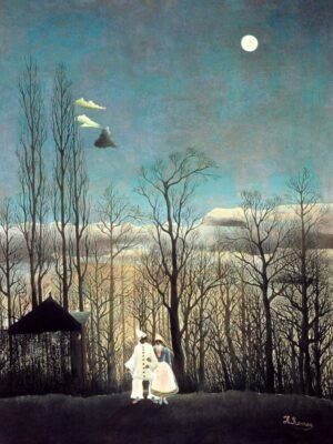 Carnival Evening Henri Rousseau Print framed poster and canvas wall art