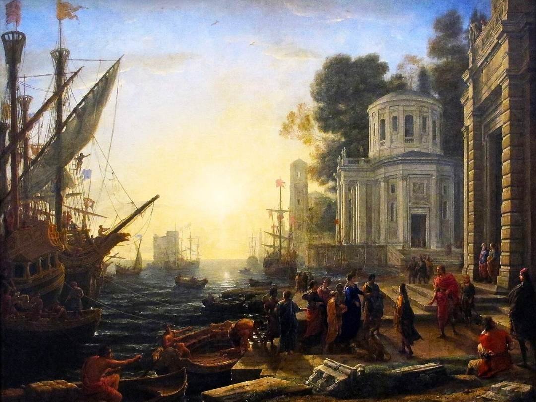 Claude Lorrain Cleopatra Disembarking at Tarsus – 1642–43