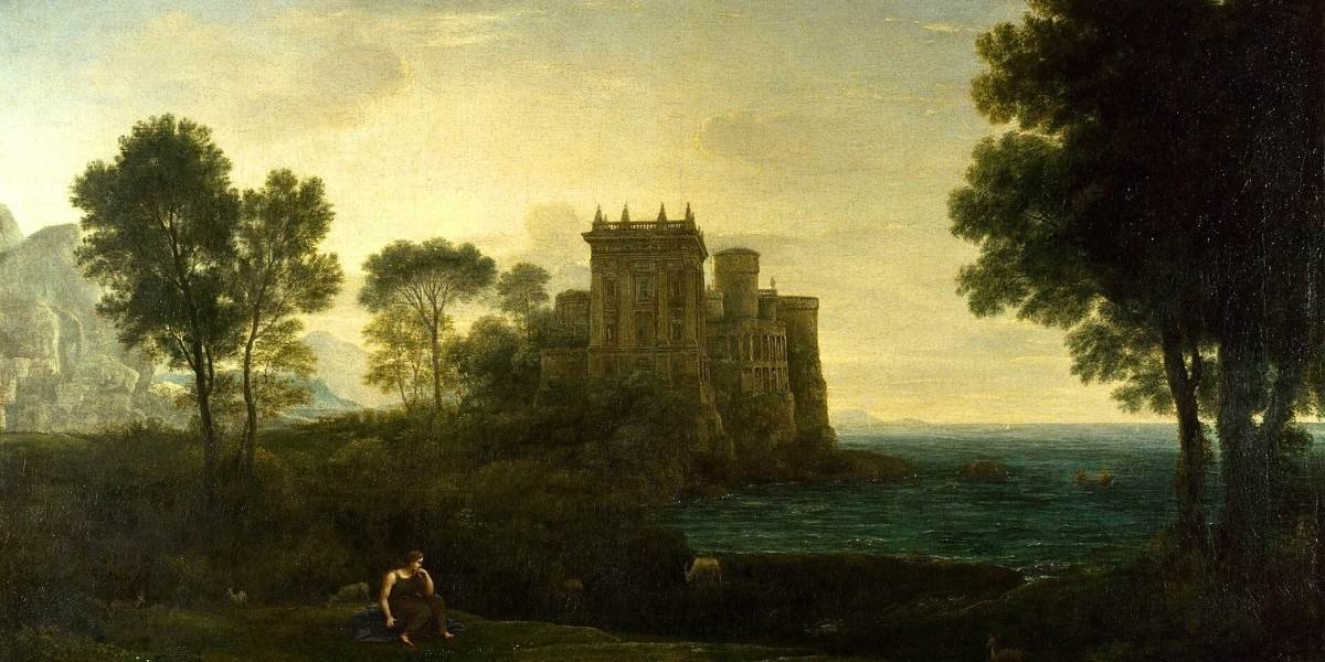 Claude Lorrain The Enchanted Castle (Landscape with Psyche outside the Palace of Cupid) – 1664