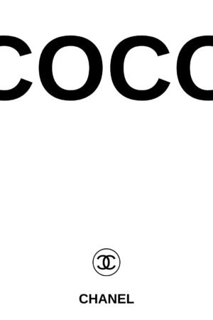 Coco Chanel Poster Minimalist Black and White Canvas Wall Art Print