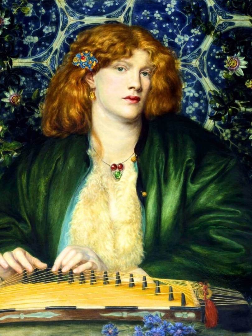 Dante Gabriel Rossetti: The Blue Bower – 1865