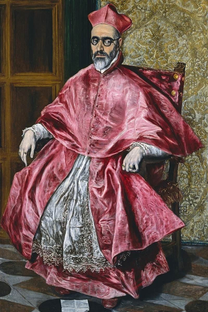 El Greco Portrait of a Cardinal, probably Cardinal Fernando Nino de Guevara - c1600