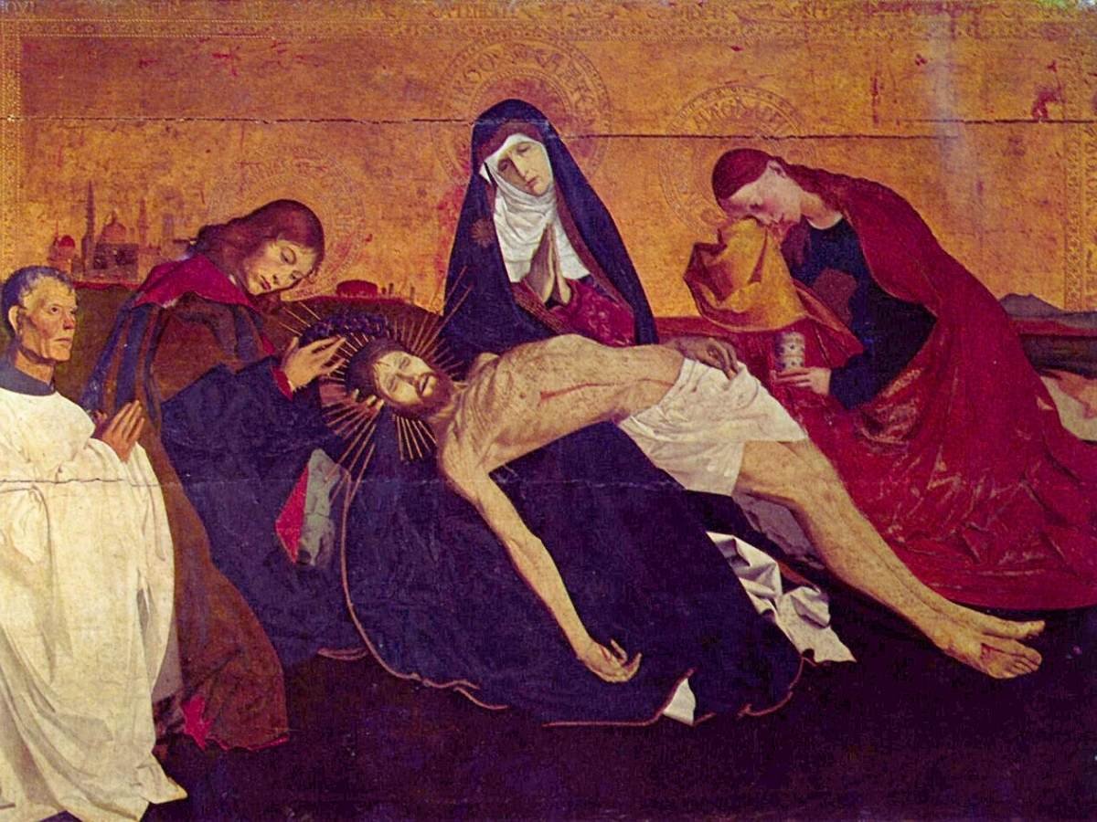 Enguerrand Quarton: Pietà of Villeneuve-les-Avignon - c1455