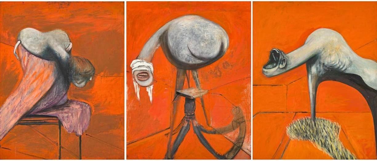 Francis Bacon Three Studies for Figures at the Base of a Crucifixion - 1944