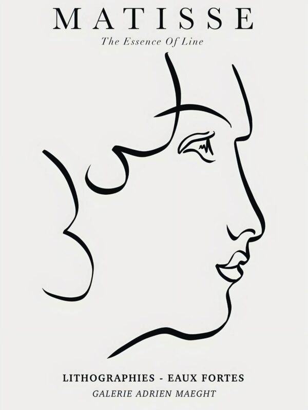 Henri Matisse The Essence of Line Print framed poster and canvas art