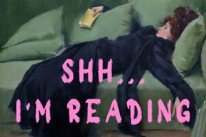 I am Reading, Humorous Woman Art Print