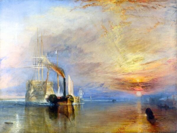 J.M.W Turner Fighting Temeraire Print, Framed Poster and Canvas Wall Art