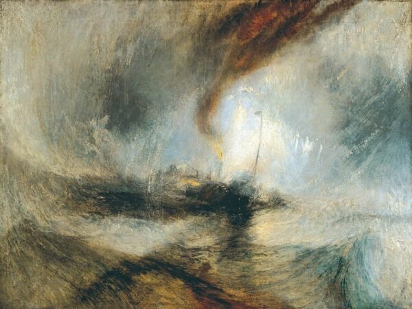 J.M.W Turner Snow Storm Art Print framed poster and canvas wall art
