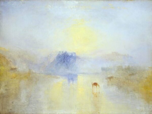 J.M.W. Turner Norham Castle, Sunrise Print, Framed Poster and Canvas Wall Art