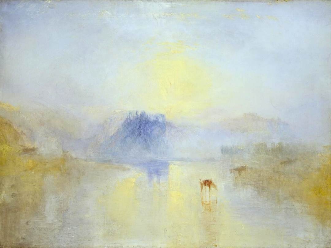 J.M.W. Turner: Norham Castle, Sunrise - c1845–50