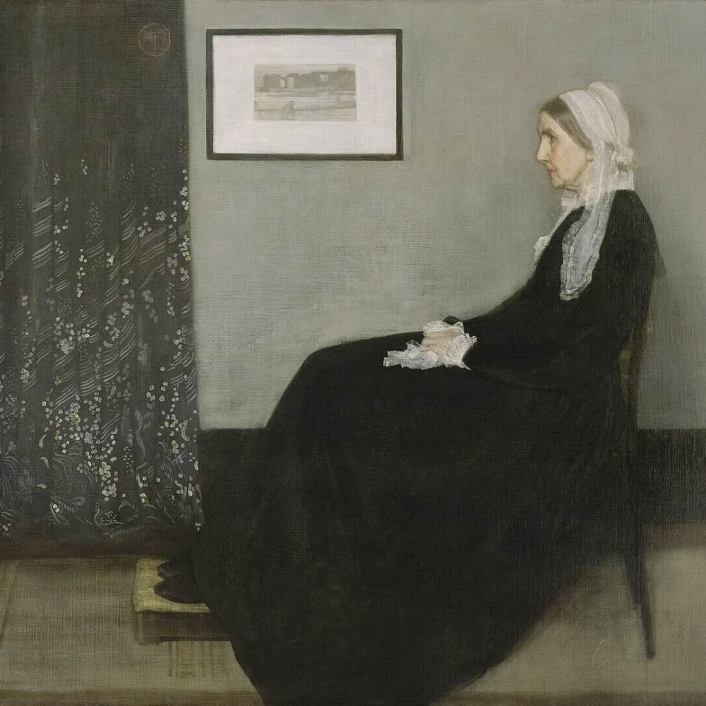 James Abbott McNeill Whistler Arrangement in Grey and Black no. 1, also called Portrait of the Artist’s Mother