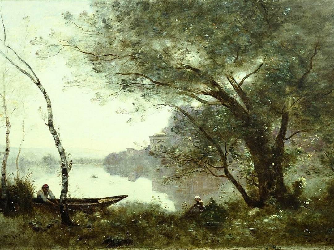 Jean-Baptiste-Camille Corot The Boatman of Mortefontaine – c1865–70