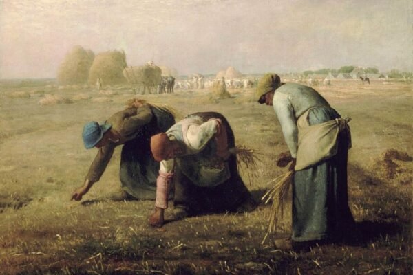 Jean François Millet The Gleaners Print Canvas and Framed Poster