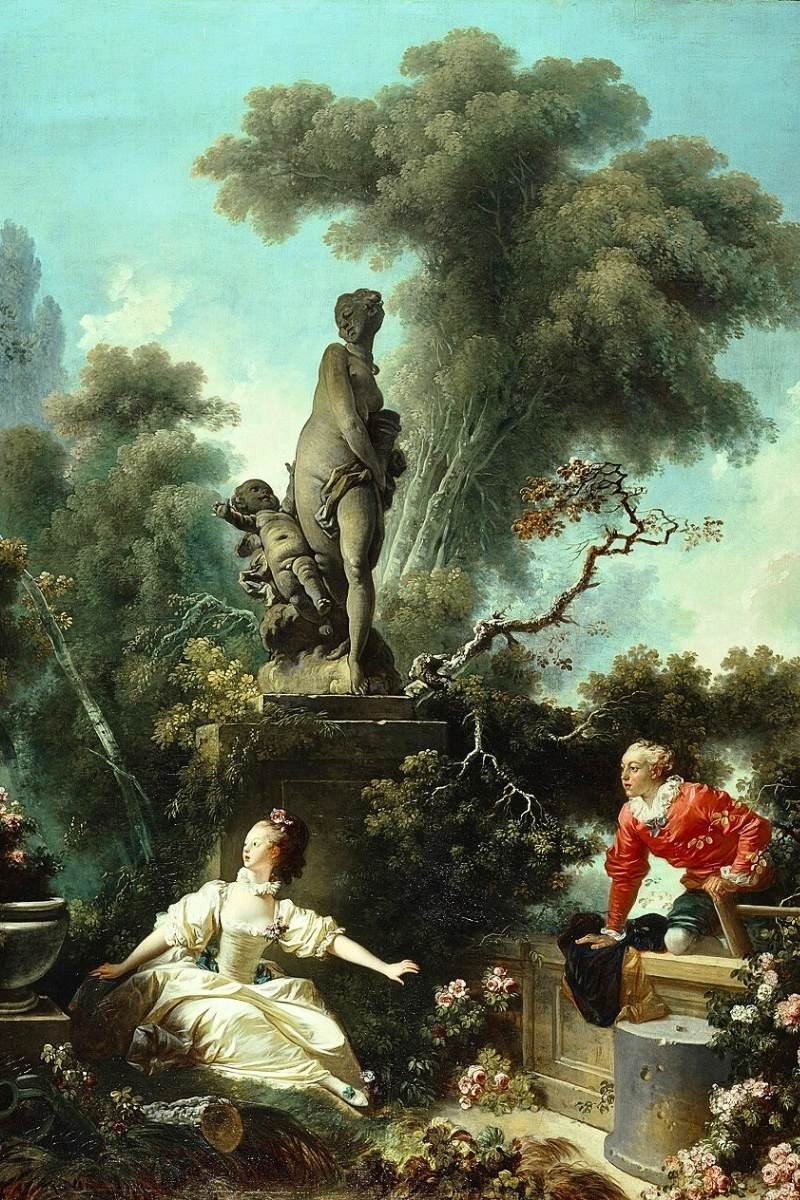 Jean-Honoré Fragonard: The Progress of Love: The Meeting - 1771–3