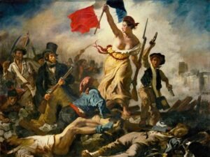 Eugène Delacroix Liberty Leading the People Print Framed Canvas wall art and Poster