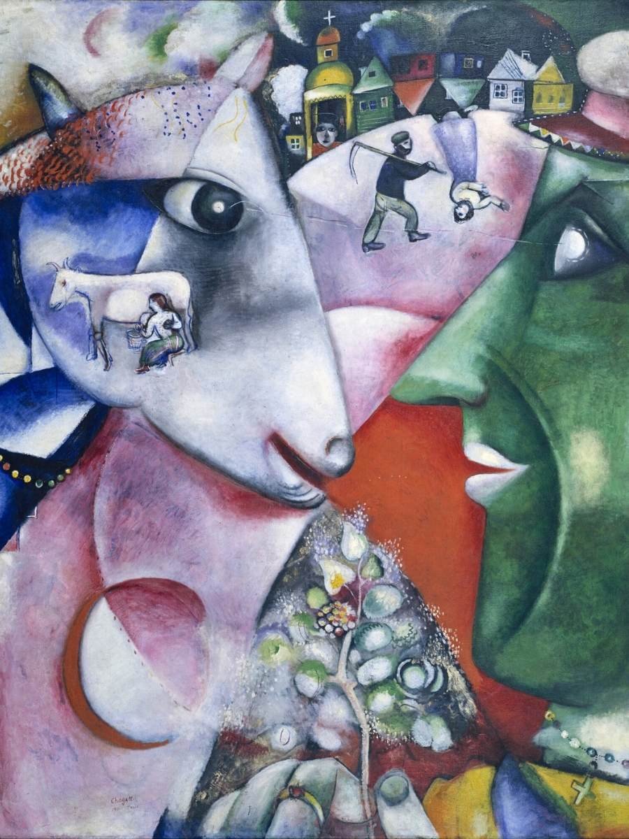 Marc Chagall I and the Village - 1911