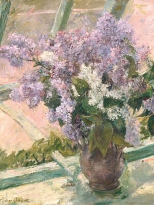 Mary Cassatt Lilacs in a Window Print