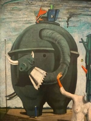 Max Ernst Elephant Celebes Art Print framed poster and canvas wall art