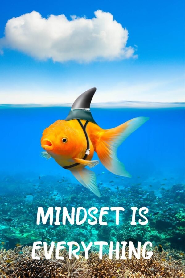 Mindset is Everything Goldfish Poster