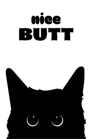 Nice Butt Cat Poster