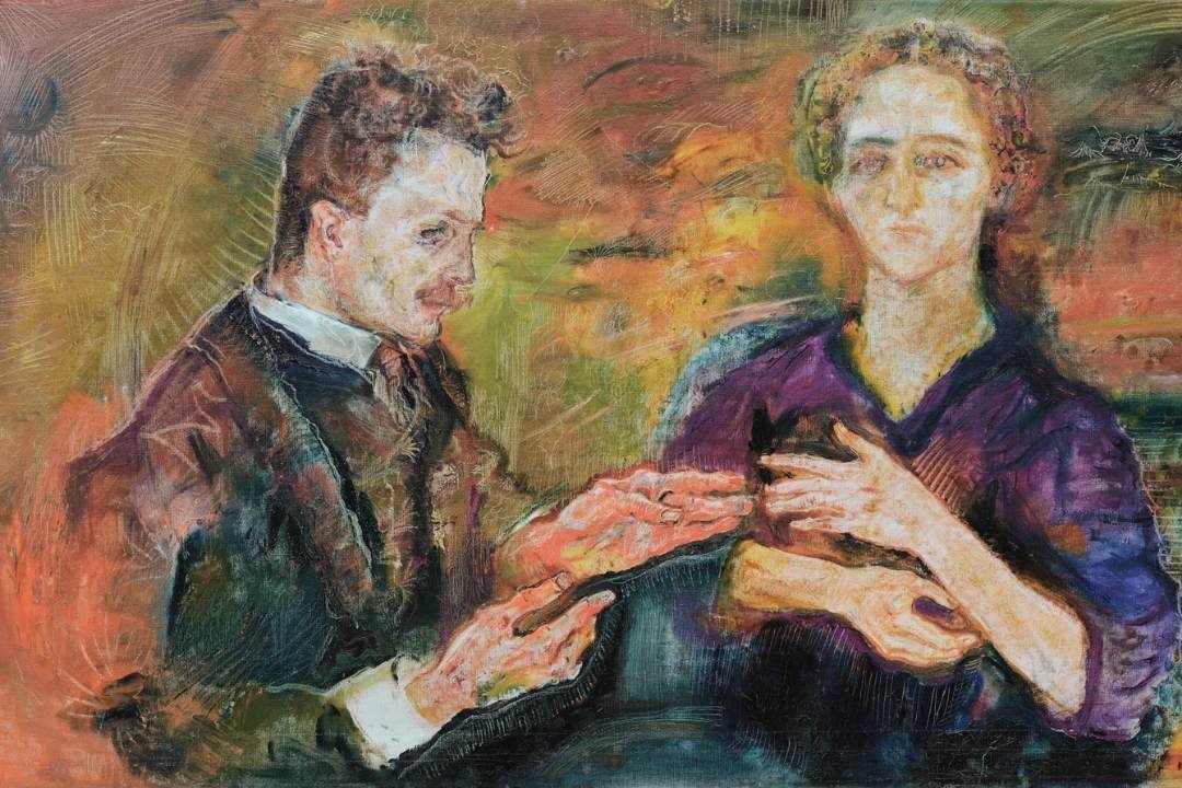 Oskar Kokoschka, Hans Tietze and Erica Tietze-Conrat - 1909