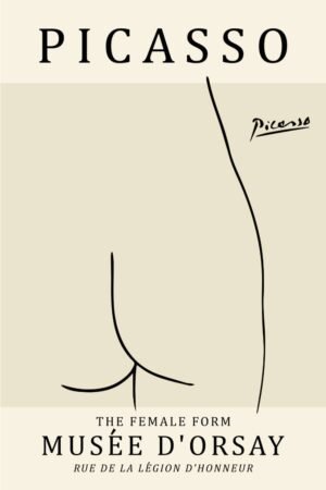 Pablo Picasso Butt Female Form Art Print