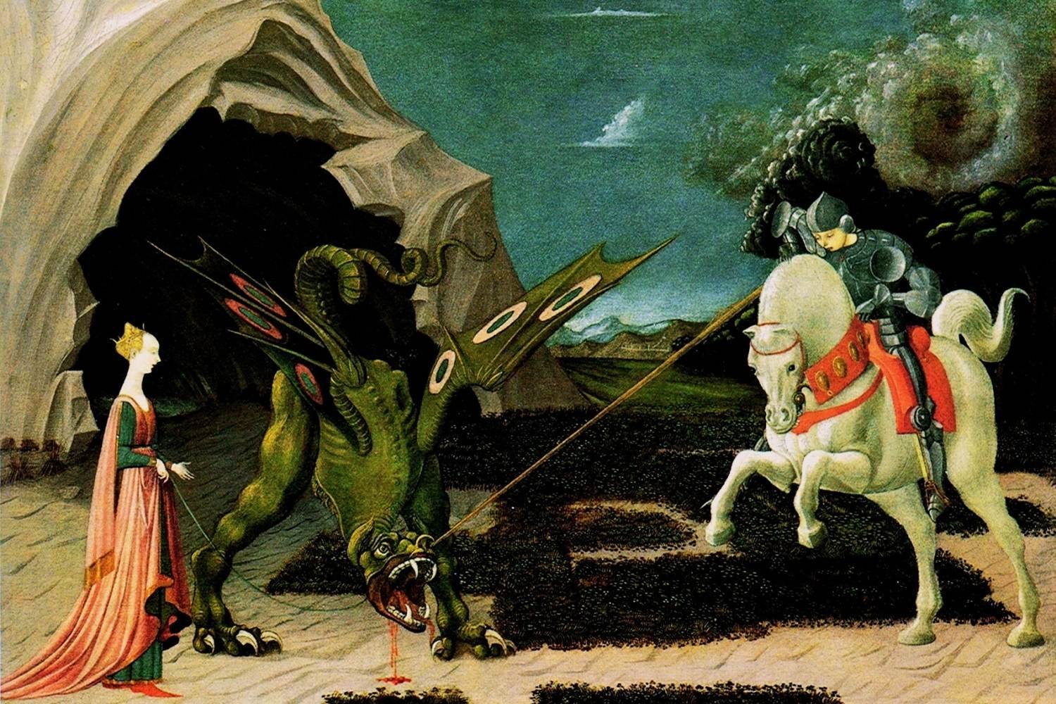 Paolo Uccello St George and the Dragon Painting