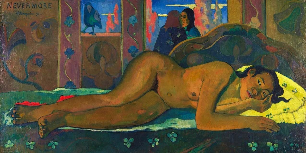 Paul Gauguin Nevermore 1897
