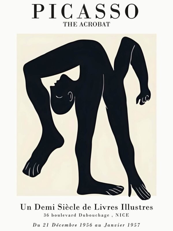 Picasso The Acrobat Print, pablo picasso framed poster and canvas wall art