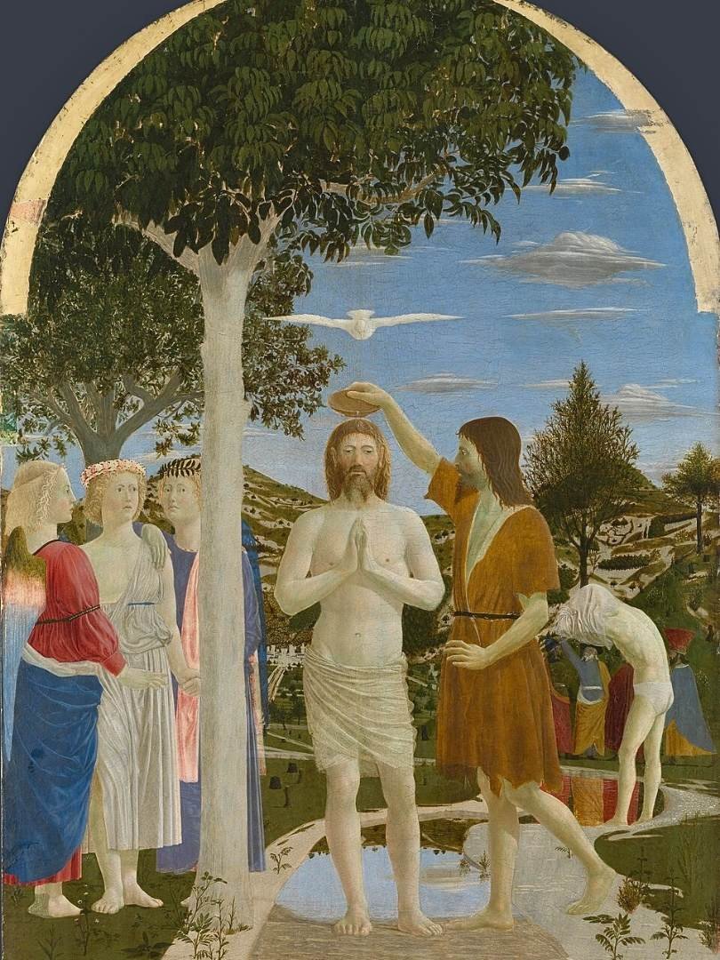 Piero della Francesca : The Baptism of Christ - 1450s