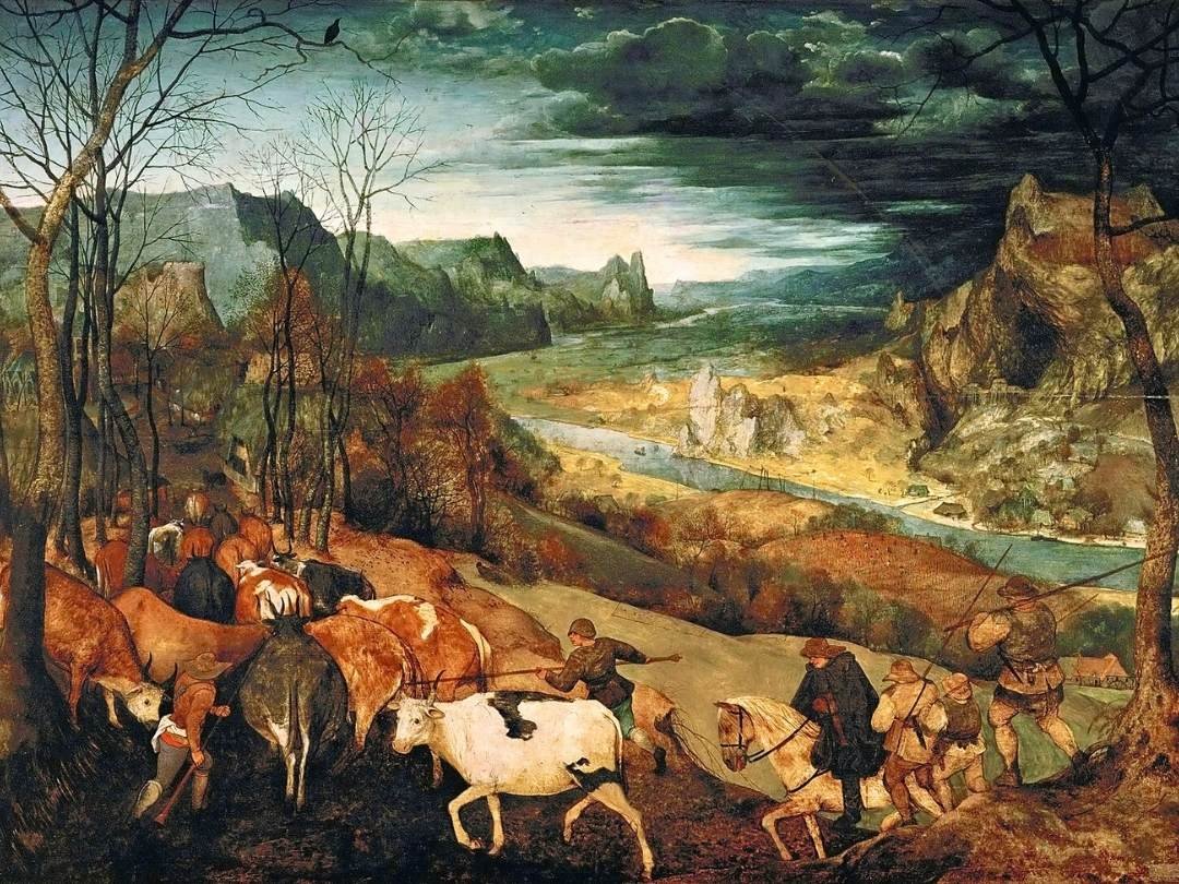 Pieter Bruegel the Elder, The Return of the Herd – 1563
