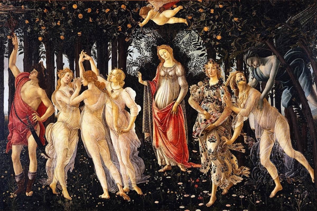 Sandro Botticelli: Primavera - late 1470s or early 1480s