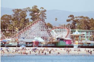 Santa Cruz Beach Boardwalk Picture canvas wall art and framed poster print