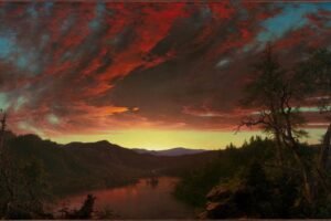 Twilight in the Wilderness Print Frederic Edwin Church landscape painting canvas wall art and framed poster