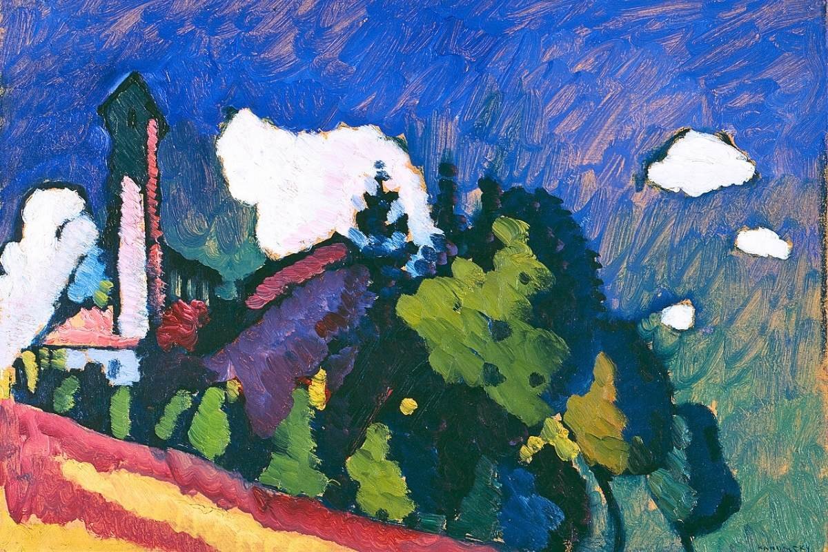 Vasily Kandinsky: Landscape with Tower 1908