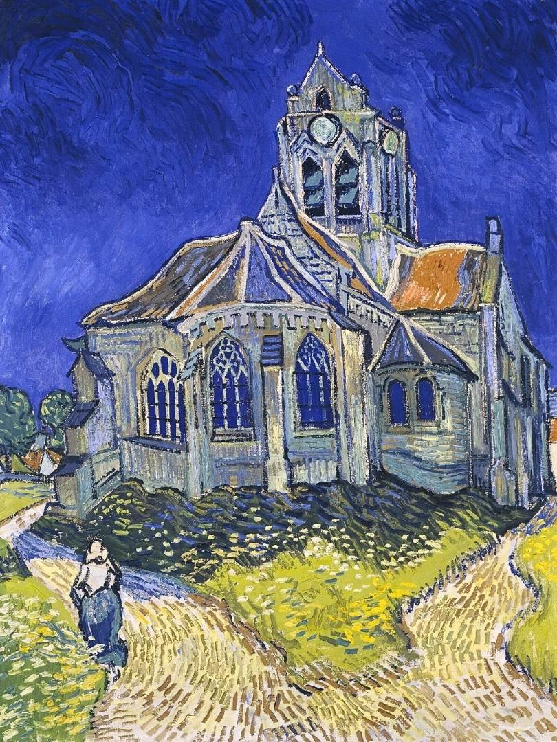 Vincent van Gogh Church at Auvers 1890