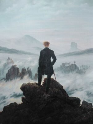 Wanderer Above the Sea of Fog Print framed oıster and canvas wall art