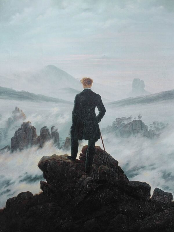 Wanderer Above the Sea of Fog Print framed oıster and canvas wall art