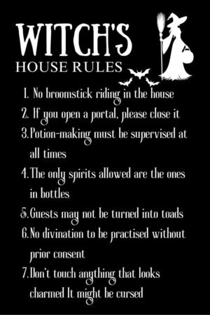 Witch's House Rules Poster