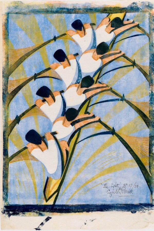 Cyril Edward Power The Eight Art Print framed poster and canvas wall art