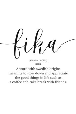 Fika Definition Poster