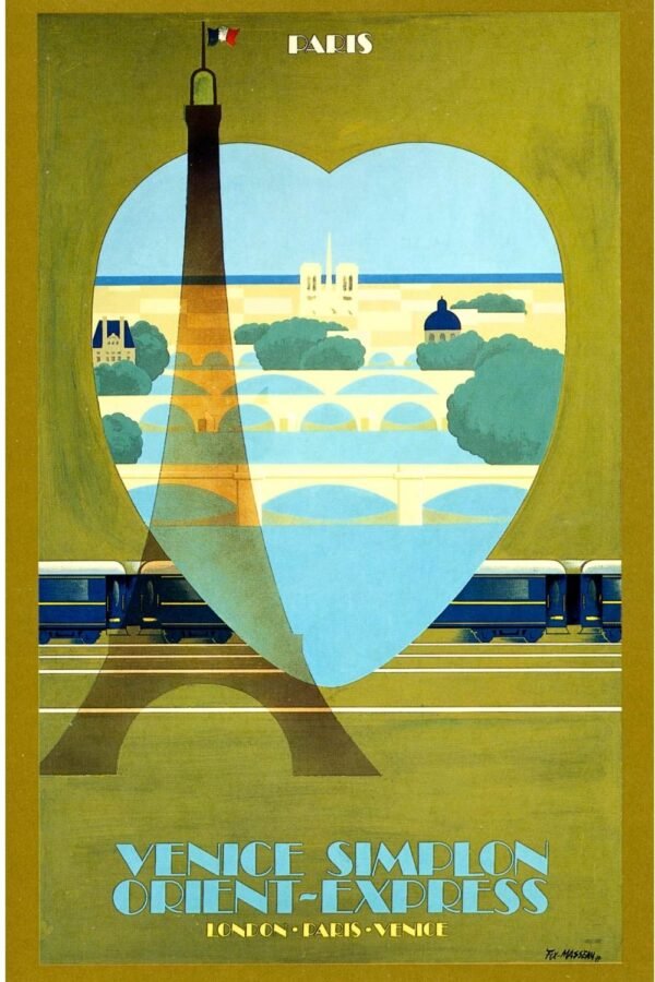 Fix Masseau Paris Orient Express Poster